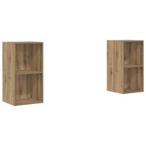 Sestava TV skříněk 2 pcs Artisanový dub kompozitní dřevo - obrázek 2