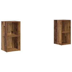 Sestava TV skříněk Nástěnný 2 pcs Staré dřevo 72 x 35 x 36,5 cm - obrázek 2