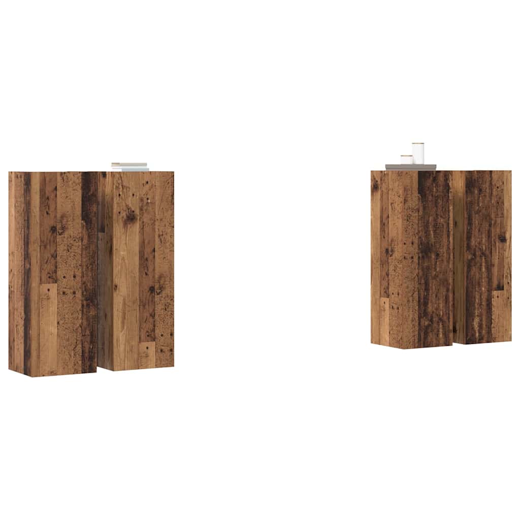 vidaXL Tv-meubelset 4 pcs Oud hout 30.5 x 30 x 90 cm Bewerkt hout