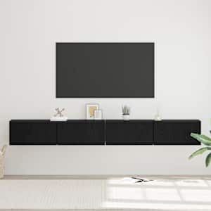 Sestava TV skříněk Nástěnný 4 pcs Černý dub 60 x 30 x 30 cm - obrázek 4
