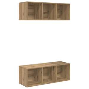 Sestava TV skříněk 2 pcs Artisanový dub kompozitní dřevo - obrázek 2