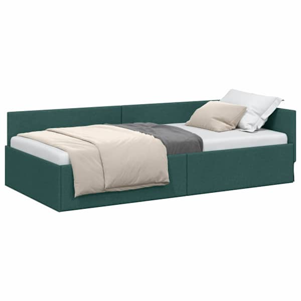 vidaXL Nurgavoodi raam peaga Tume rohelise 80 cm x 200 cm kangas