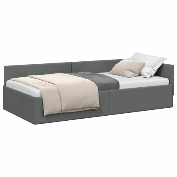 vidaXL Nurgavoodi raam peaga Tumehall 90 cm x 200 cm kangas