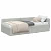 vidaXL Nurgavoodi raam peaga Helehall 80 cm x 200 cm Samet