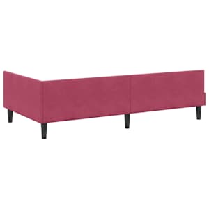 Rohový rám postele Víno Červené 80 cm x 200 cm SametaPlywood - obrázek 7