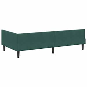 Rohový rám postele Tmavě zelená 90 cm x 190 cm SametaPlywood - obrázek 7