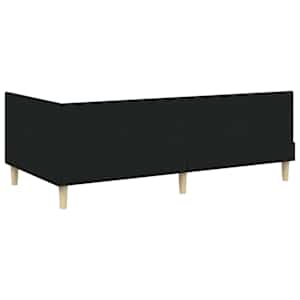 Rohový rám postele Černá 80 cm x 200 cm Tkanina a překližka - obrázek 7