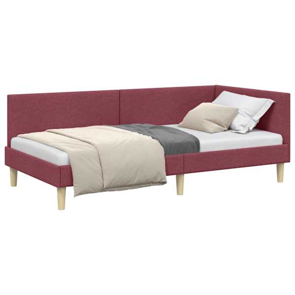 vidaXL Nurgavoodi raam Veinpunane 80 cm x 200 cm Kangas ja vineer