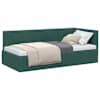 vidaXL Nurgavoodi raam peaga Tume rohelise 90 cm x 190 cm Samet
