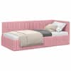 vidaXL Nurgavoodi raam peaga Roosa 90 cm x 190 cm Samet