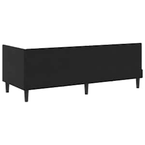 Rohový rám postele s čelo Černá 80 cm x 200 cm samet - obrázek 7