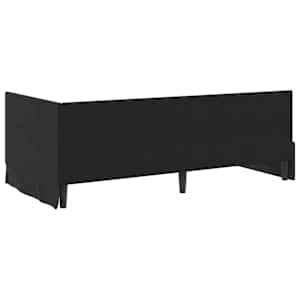 Rohový rám postele s čelo Černá 90 cm x 190 cm samet - obrázek 7