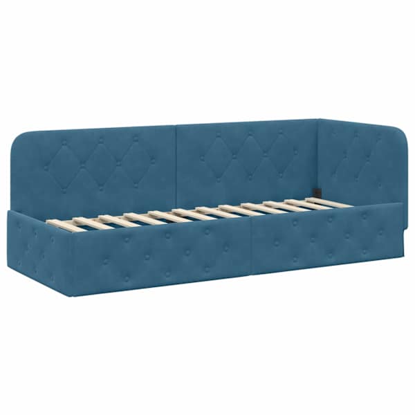 vidaXL Nurgavoodi raam Sinine 80 x 200 cm Samet
