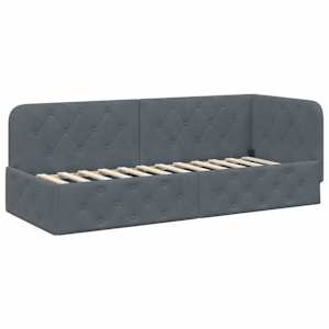vidaXL Nurgavoodi raam Tumehall 80 x 200 cm Samet