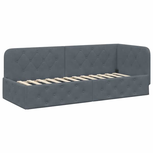 vidaXL Nurgavoodi raam Tumehall 80 x 200 cm Samet