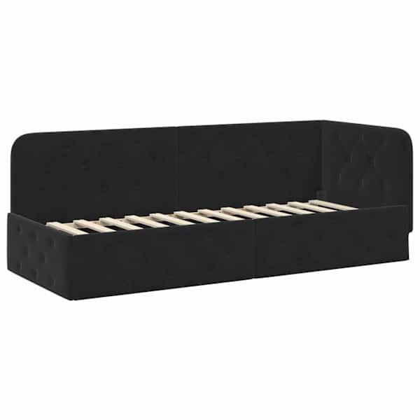 vidaXL Nurgavoodi raam Must 80 x 200 cm Samet