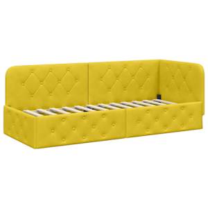 vidaXL Nurgavoodi raam Kollane 80 x 200 cm Samet