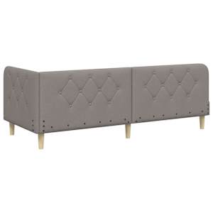 Rohový rám postele Taupe 80 x 200 cm textil - obrázek 7
