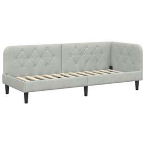 vidaXL Nurgavoodi raam Helehall 80 x 200 cm Samet