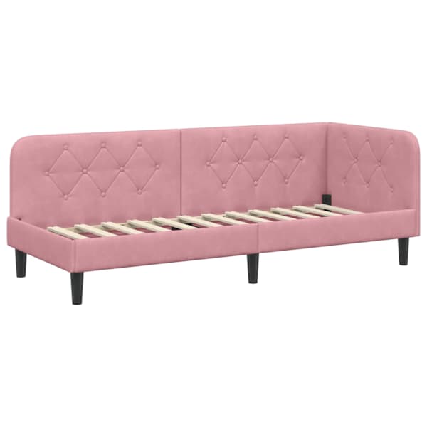 vidaXL Nurgavoodi raam Roosa 80 x 200 cm Samet