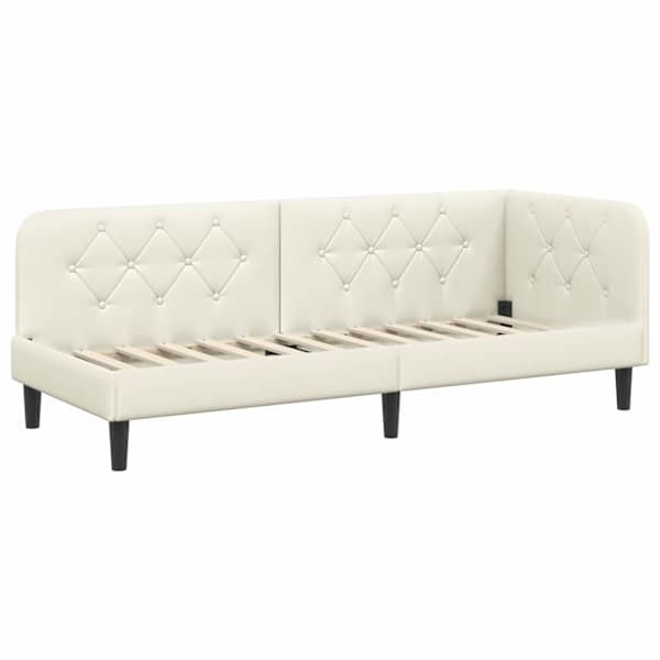 vidaXL Nurgavoodi raam cream 80 x 200 cm Samet