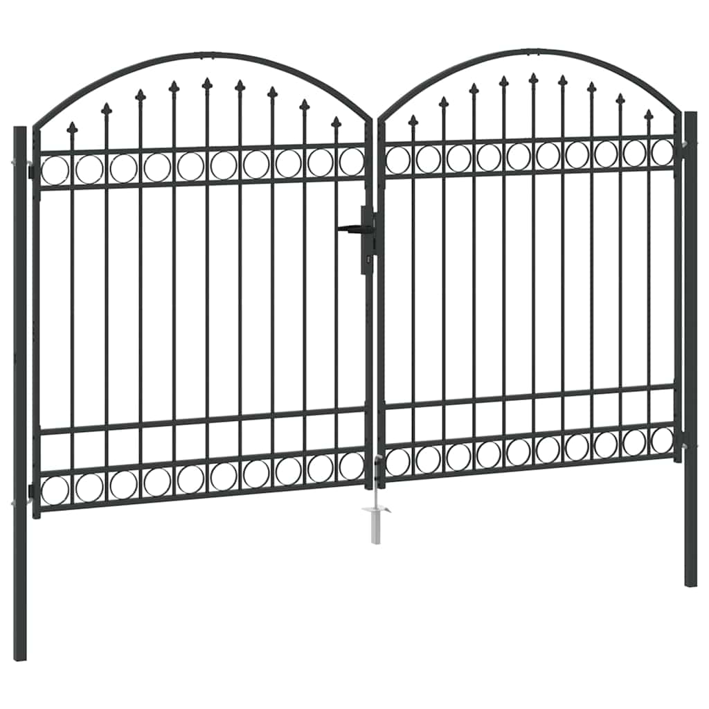 vidaXL Hekpoort Anders Grijs 300 x 175 cm Staal
