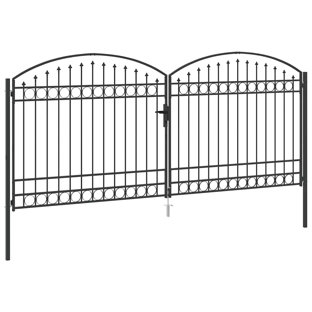 vidaXL Hekpoort Anders Grijs 400 x 175 cm Staal