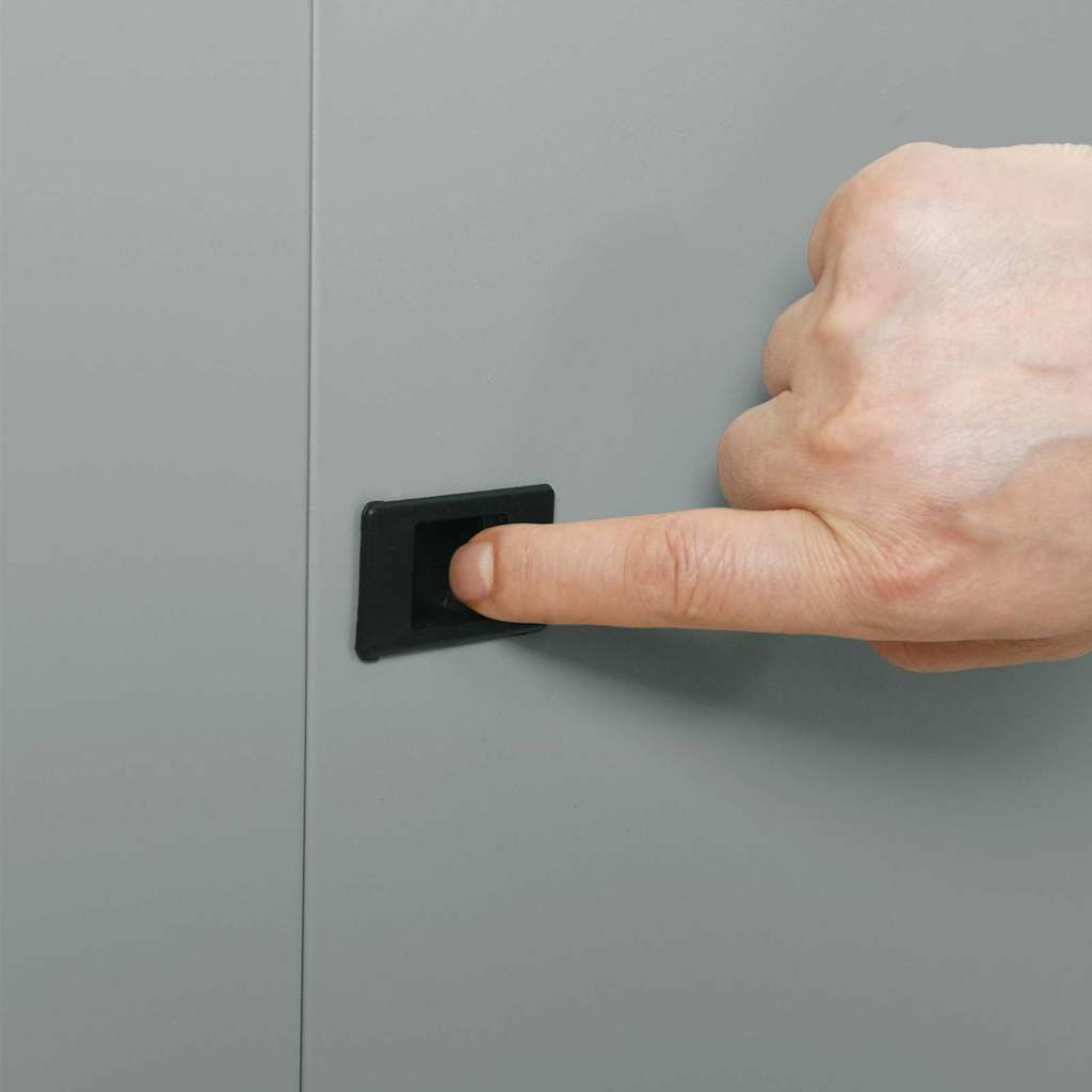 Hálózati szekrény tárolóval Szürke 60 x 45 x 28 cm Acél 