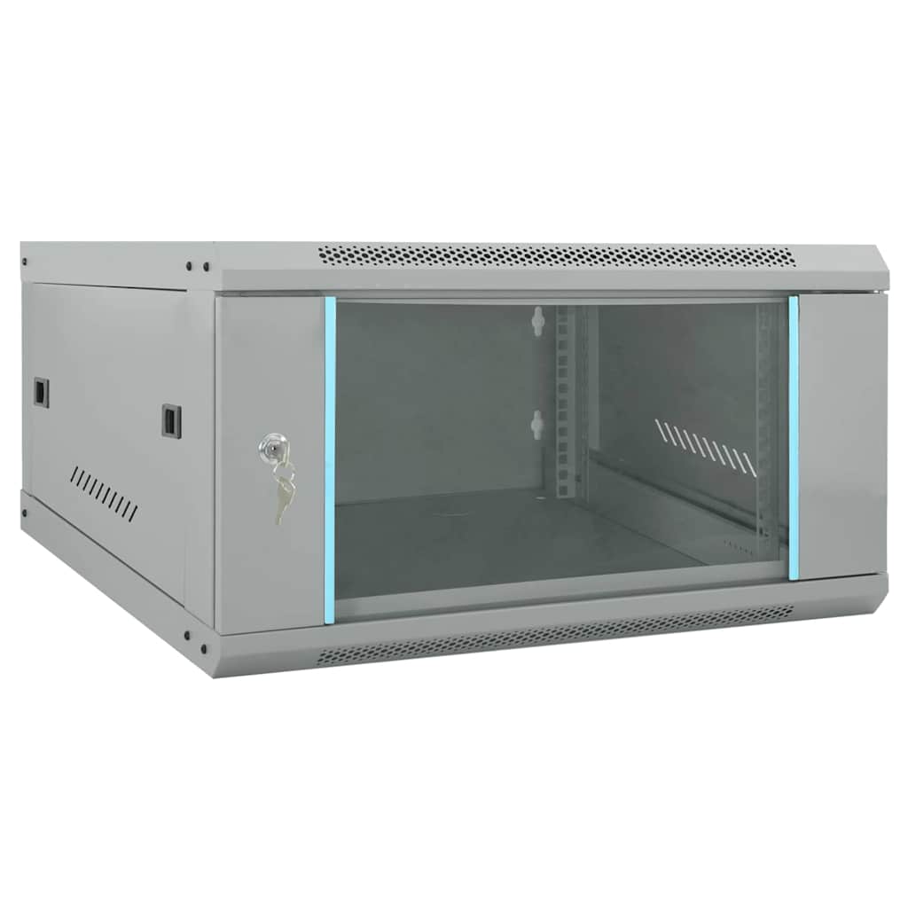 vidaXL Dulap de rețea cu depozitare Gri 60 x 60 x 35 cm Oțel