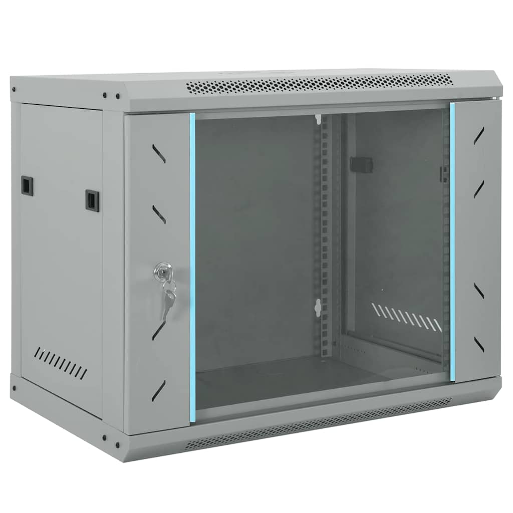 vidaXL Dulap de rețea cu depozitare Gri 60 x 45 x 50 cm Oțel