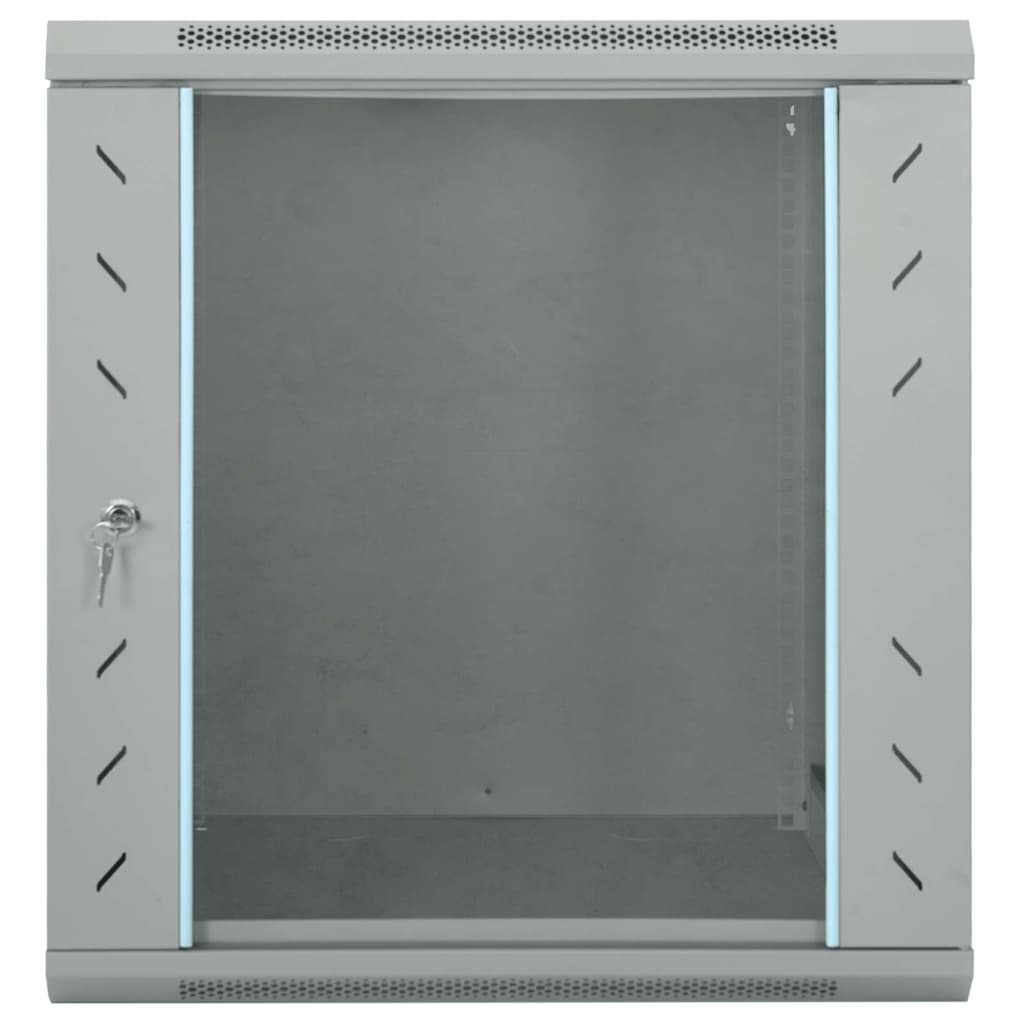 Thumbnail - vidaXL Netzwerkschrank mit Speicher Grau 60 x 60 x 65 cm Stahl