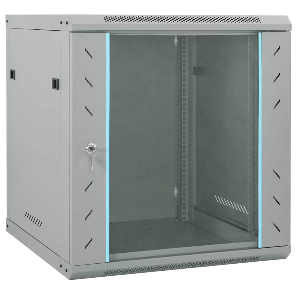 vidaXL Dulap de rețea cu depozitare Gri 60 x 45 x 65 cm Oțel