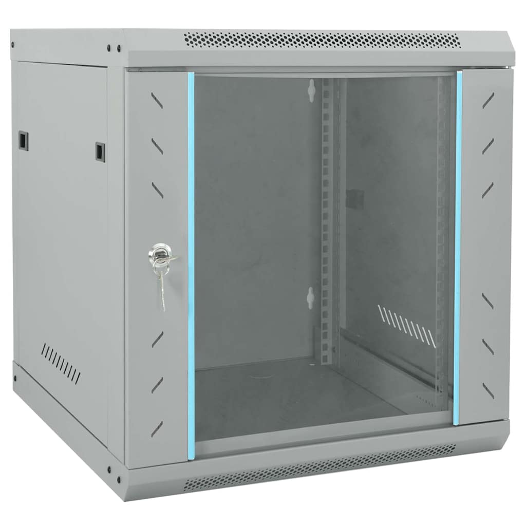 vidaXL Dulap de rețea cu depozitare Gri 53 x 60 x 60 cm Oțel