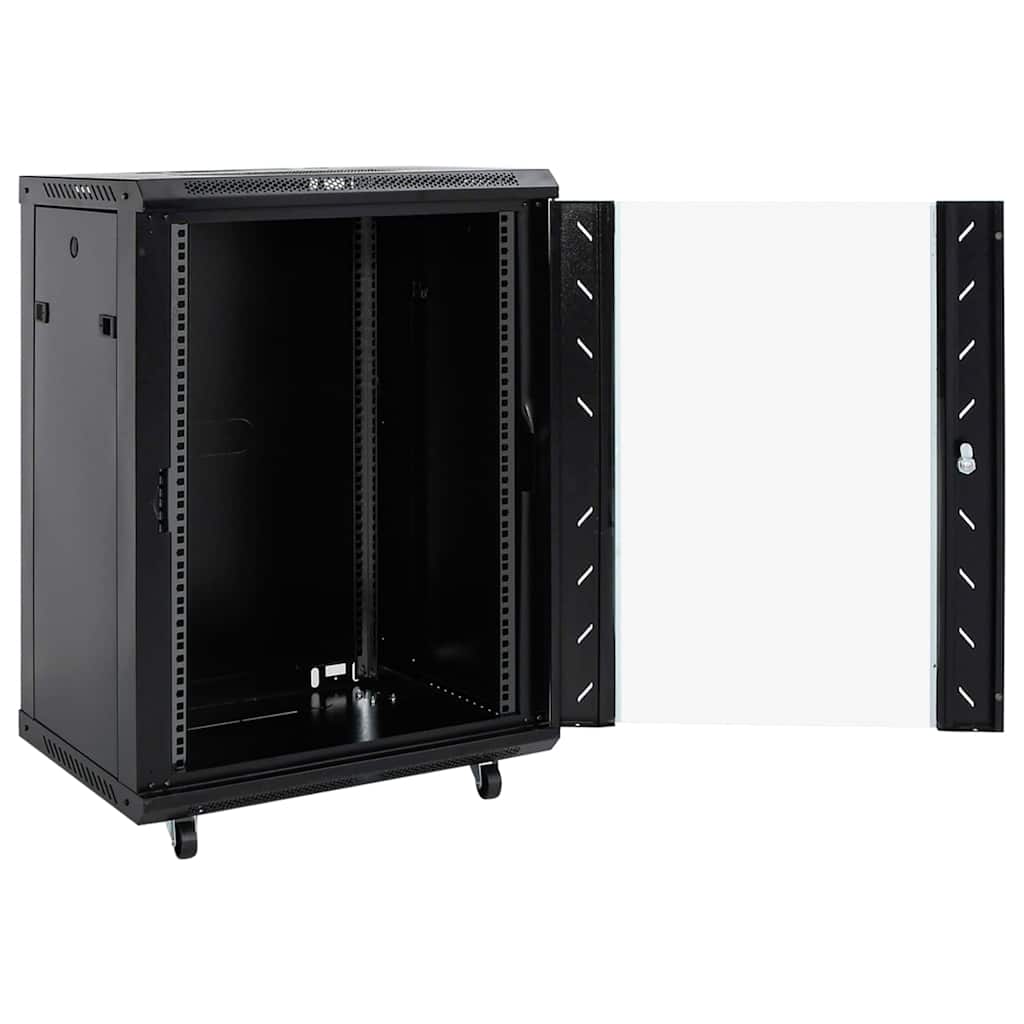 Network Cabinet with Swivel Feet Server Rack Storage Equipment IP20 vidaXL - Picture 45 of 56