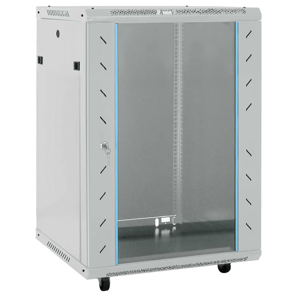 vidaXL Dulap de rețea cu depozitare Gri 60 x 60 x 80 cm Oțel