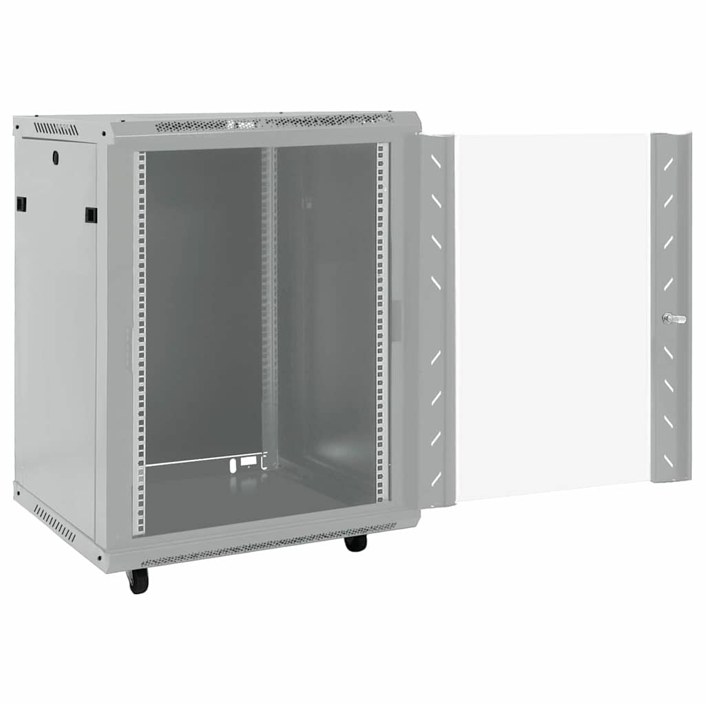 Network Cabinet with Swivel Feet Server Rack Storage Equipment IP20 vidaXL - Picture 53 of 56
