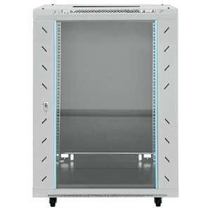 Síťový kabinet s úložištěm Šedá 60 x 60 x 80 cm Ocel - obrázek 3