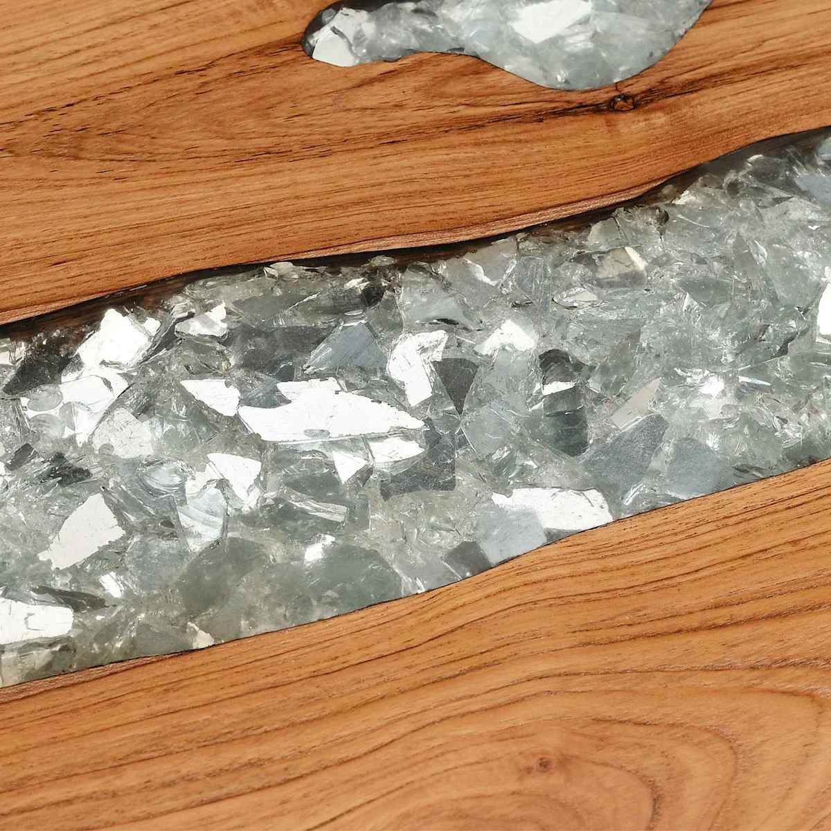 Konsolbord Brun 100 x 35 x 75 cm Massiv Teaktræ - Billede 6