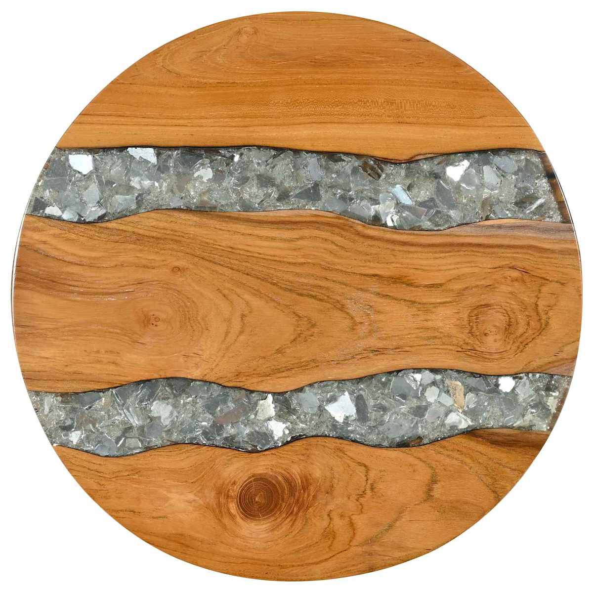 Sofabord Brun 40 x 40 x 45 cm Massiv Teaktræ - Billede 4