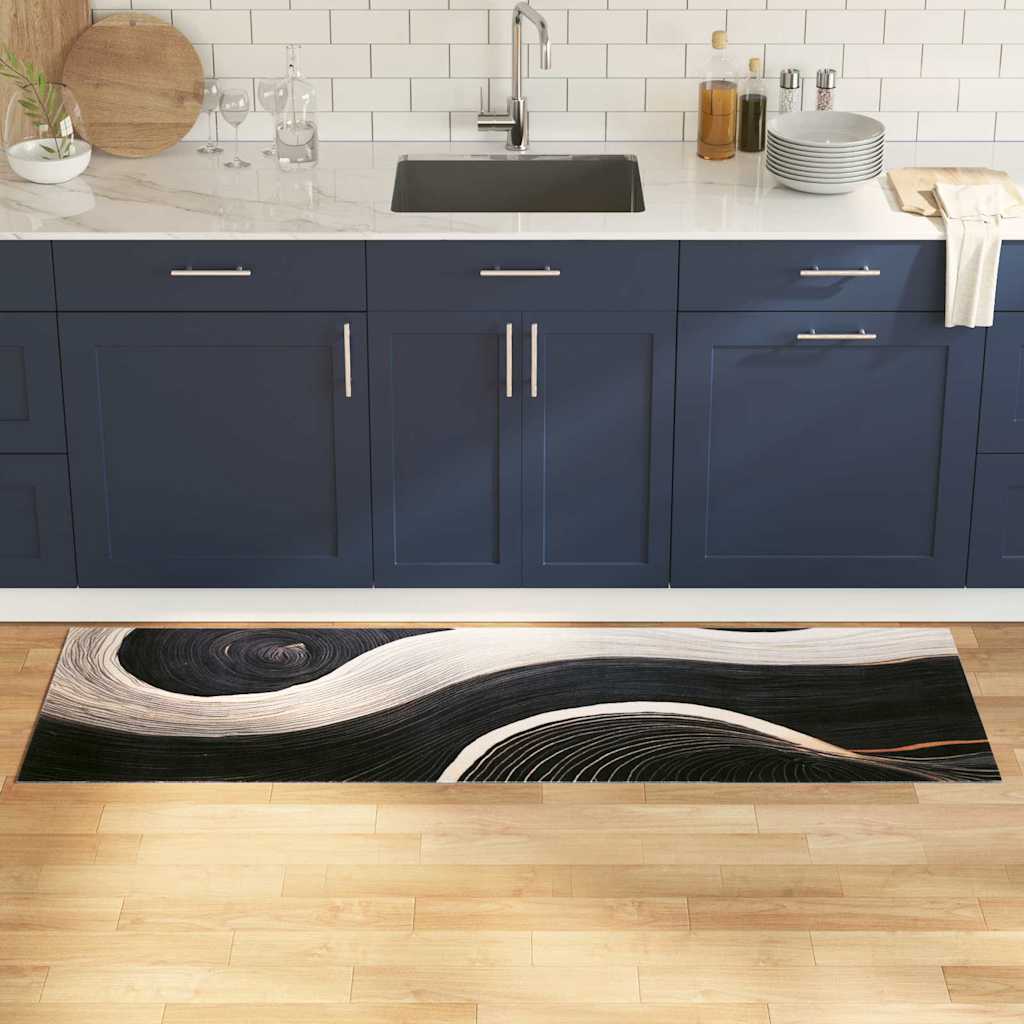 vidaXL Covor de bucătărie Other Valuri 60 x 180 cm Catifea