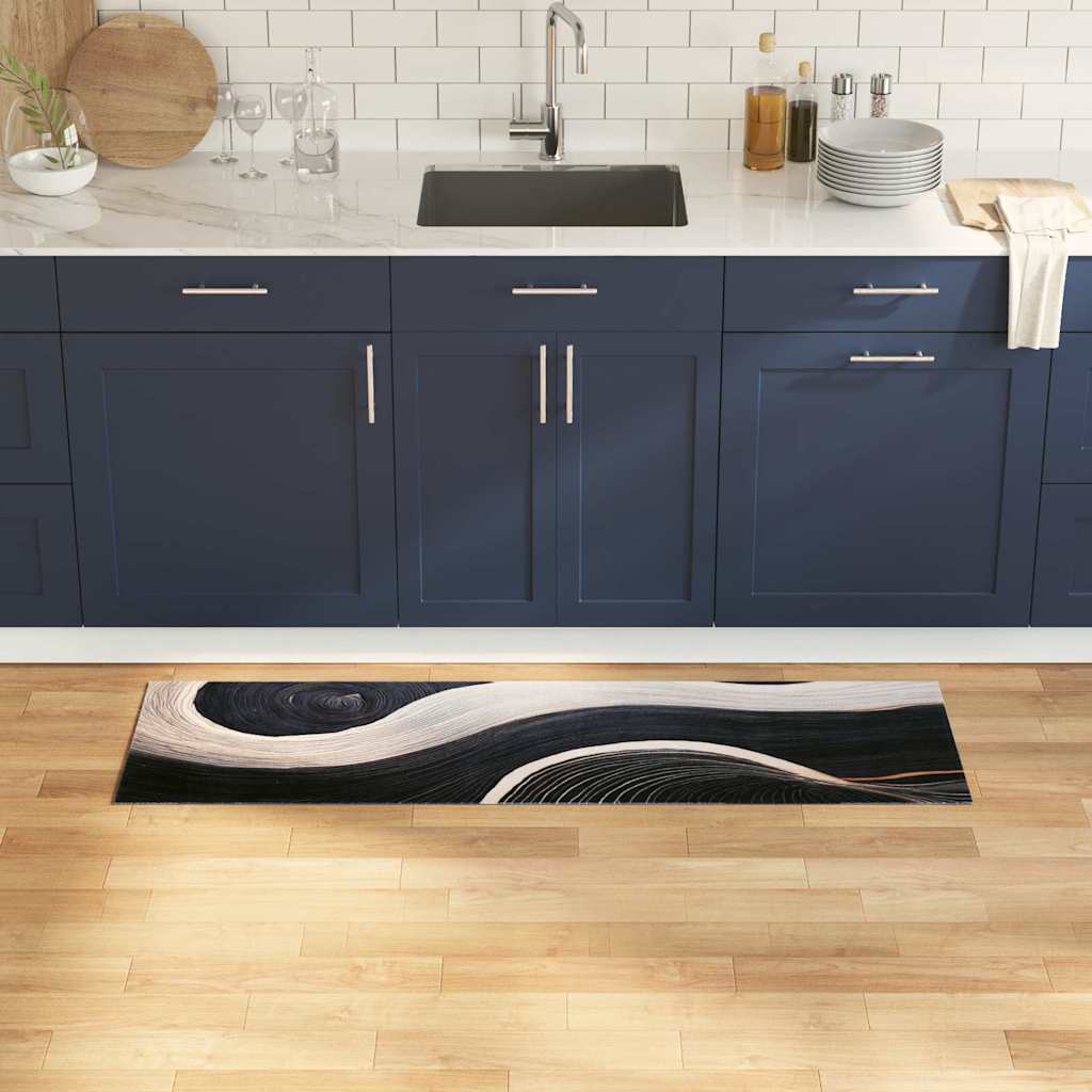 vidaXL Covor de bucătărie Other Valuri 45 x 150 cm Catifea