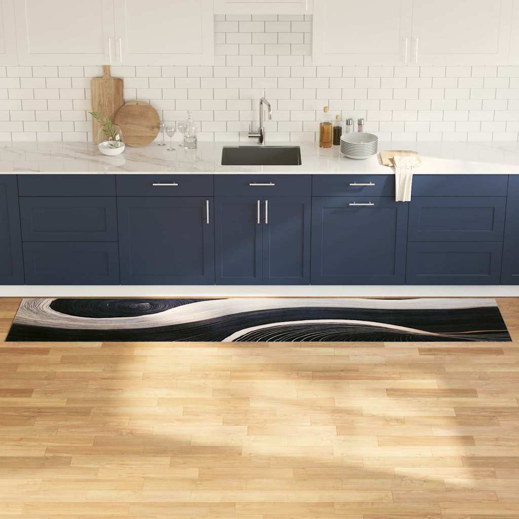 vidaXL Covor de bucătărie Other Valuri 60 x 300 cm Catifea