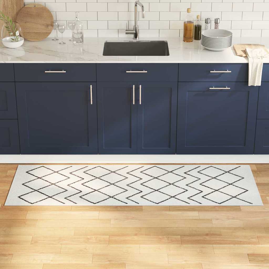 vidaXL Covor de bucătărie Geometric Geometric 60 x 180 cm Catifea