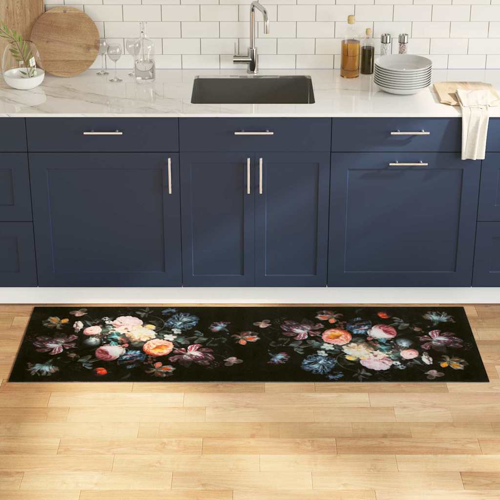 Килим за кухня Floral Цветя 60 x 180 cm Кадифе