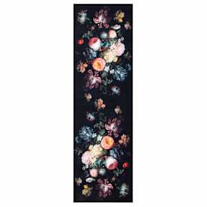 Kuchyňský koberec Černá 150 x 45 cm samet - obrázek 2
