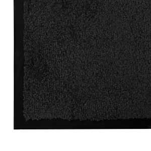 Rohož Černá 60 x 40 x 1,2 cm Teddy látka - obrázek 4
