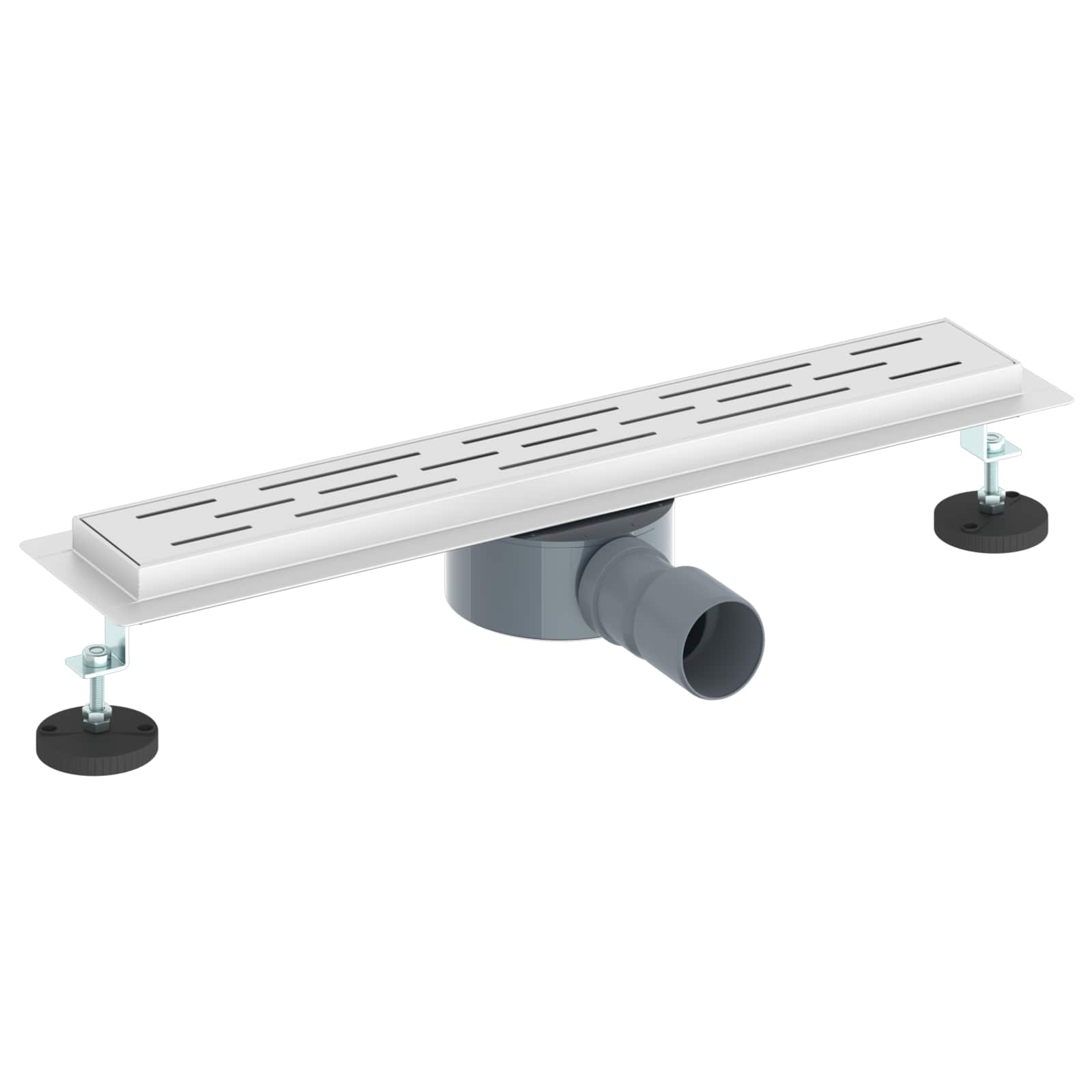 Thumbnail - vidaXL Duschabfluss mit Glashülle und 360° Siphon Silber 50 cm