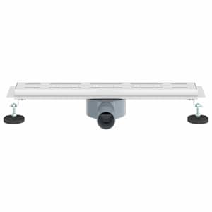 Sprchový odtok s skleněným víkem a 360° sifonem Stříbrná 50 cm - obrázek 4
