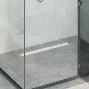 Tuš odtok 2-v-1 z 360° sifonom srebrna 70 cm