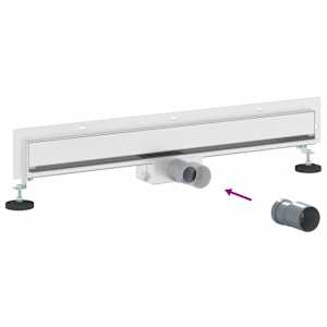 Nástěnný sprchový odtok Stříbrná 70 cm Nerezová ocel 304 - obrázek 12